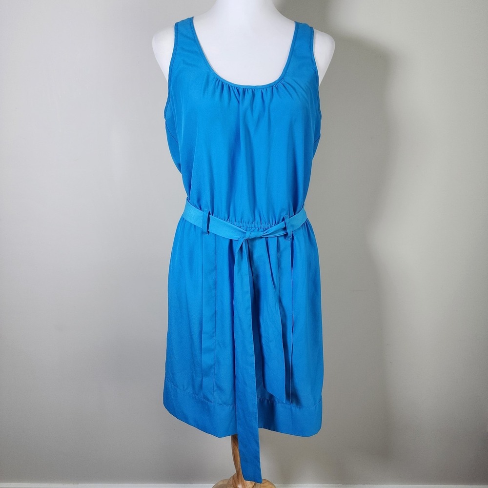 Jacob Sheath Dress Womens Medium Preppy Business Office Work Shift Tie Waist